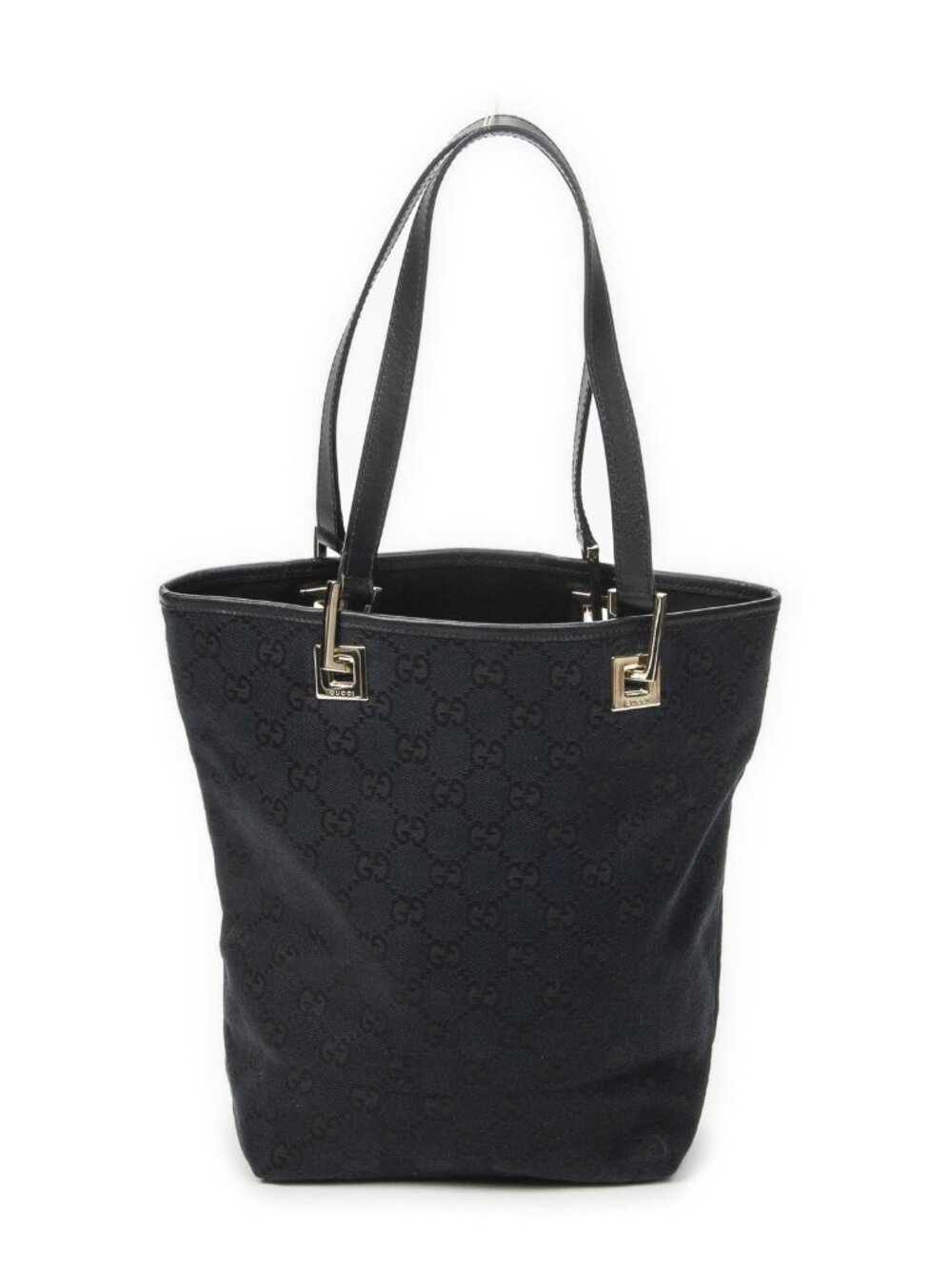 Gucci Small Bucket Tote Black GG Canvas